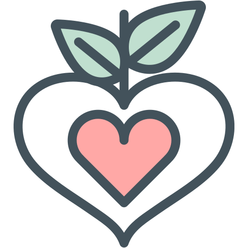 Heart, leaves icon - Free download on Iconfinder