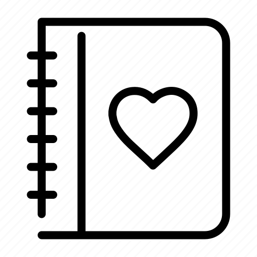 Diary, like, love, valentine, valentines icon - Download on Iconfinder