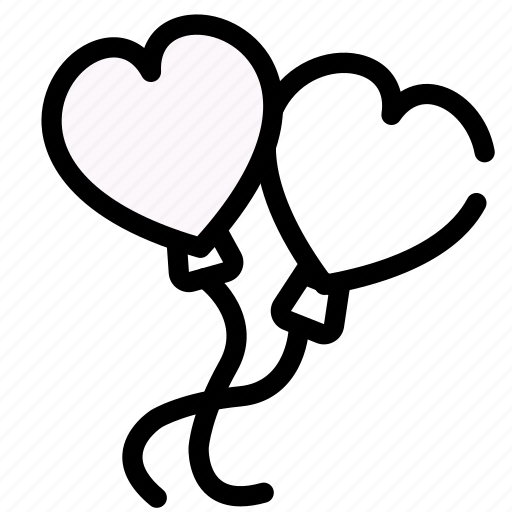 Ballons, love, valentine, romance, wedding, romantic, like icon - Download on Iconfinder