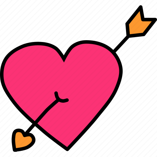 Arrow, cupid, heart, love, marriage, romance, valentines icon - Download on Iconfinder