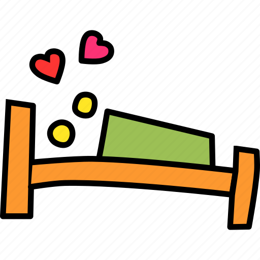 Bed, couple, kisses, love, lovemaking, romance, sex icon - Download on Iconfinder
