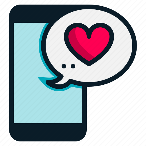 Chat, heart, love, mail, message, mobile, valentine icon - Download on Iconfinder
