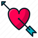 arrow, heart, love, romantic, valentine