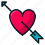 arrow, heart, love, romantic, valentine 
