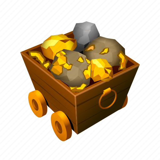 Car, coin, gold, mine, money, tools, treasure icon - Download on Iconfinder