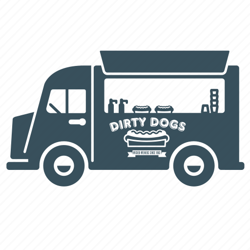 Delivery, hotdog, transport, truck, van icon - Download on Iconfinder