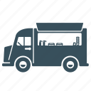 delivery, food, transport, truck, van