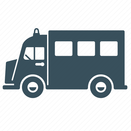 Delivery, police, transport, truck, van, vehicle icon - Download on Iconfinder