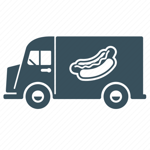 Delivery, hotdog, transport, truck, van, vehicle icon - Download on Iconfinder