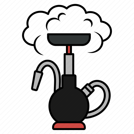 Bubbly hubbly, e smoking, hookah, narghile, nargile, shisha, smog icon - Download on Iconfinder