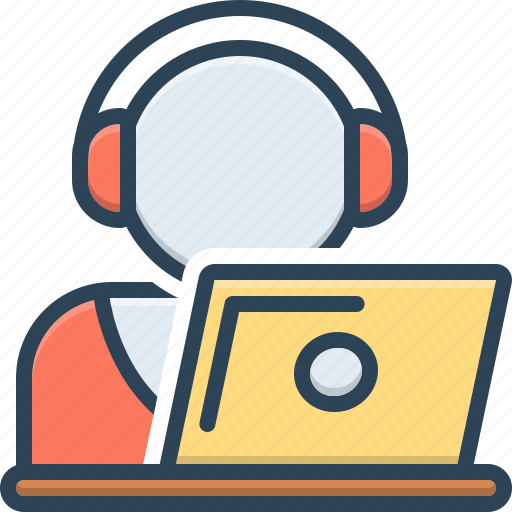 Directional, endorsement, headphone, interface, machinist, operator, telemarketing icon - Download on Iconfinder