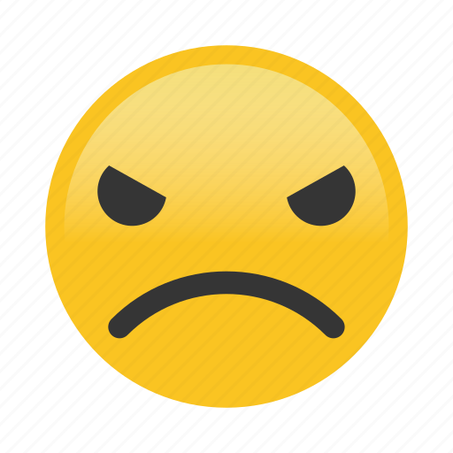Angry, emoticon, frown icon - Download on Iconfinder