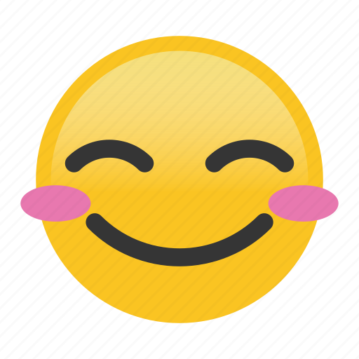 Blush, emoticon, smile icon - Download on Iconfinder