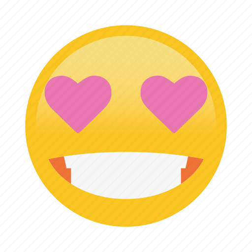Emoticon, happy, heart, smile icon - Download on Iconfinder