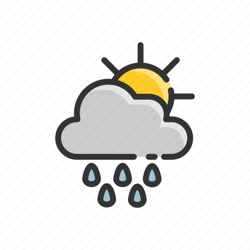 Sunlight, rainy, weather icon - Download on Iconfinder