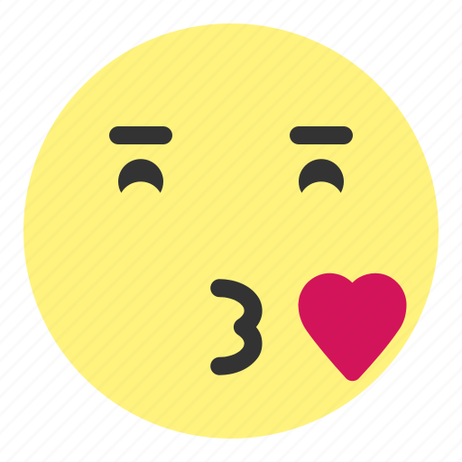 Blow, emoji, face, heart, hovytech, kiss, love icon - Download on Iconfinder