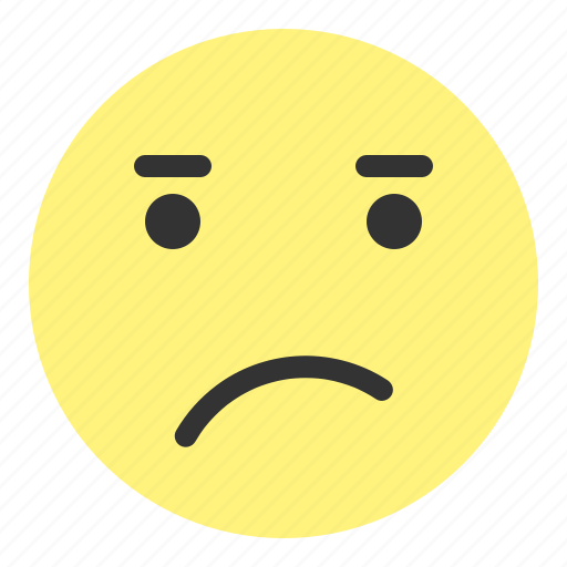 Disappointed, emoji, eye, face, frown, hovytech, mouth icon - Download on Iconfinder