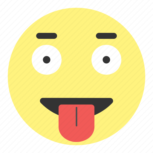 Crazy Emoji Face Happy Hovytech Out Tongue Icon Download On