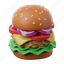veggie, burger, junk, food 