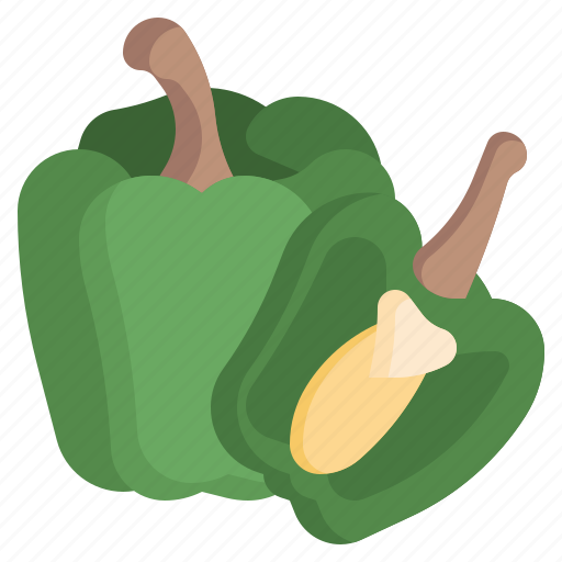 Bell, pepper, vegan, organic, healthy, food, and icon - Download on Iconfinder