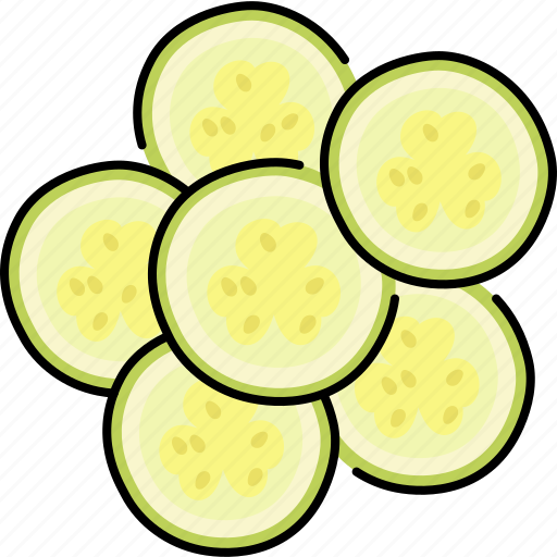 Zucchini, chopped, cut, slice icon - Download on Iconfinder