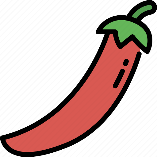 Chili, vegetable, organic food, healthy, vegetarian, vegan, nutrition icon - Download on Iconfinder