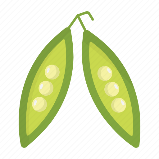 Pea, vegetable, food, pod, fresh, green, vegetarian icon - Download on Iconfinder