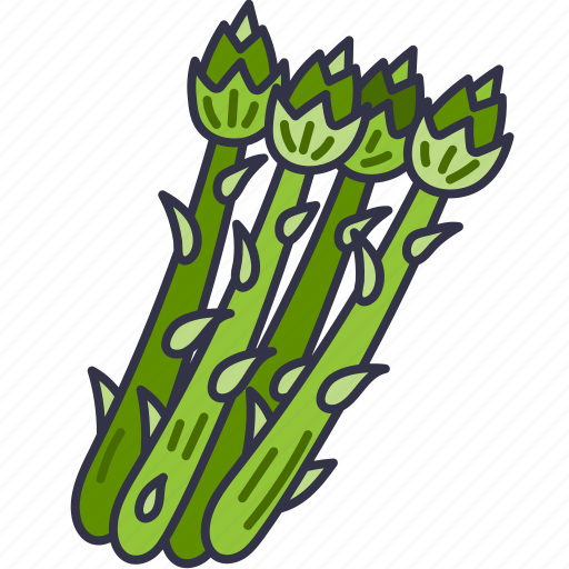 Asparagus, gastronomy, vegan, healthy, food, nutrition, diet icon - Download on Iconfinder