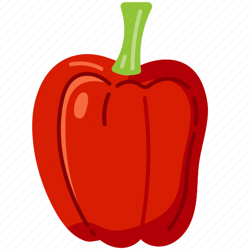 Bell, pepper, vegetable, paprika, gastronomy, vegan, healthy icon - Download on Iconfinder