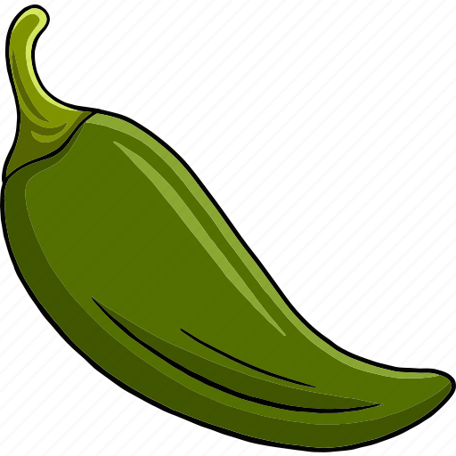 Green, hot, chilli, pepper, vegetable, fresh, food icon - Download on Iconfinder