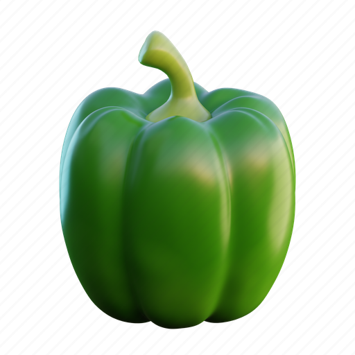 Paprika, vegetables, fresh, healthy, vegetarian, food 3D illustration - Download on Iconfinder