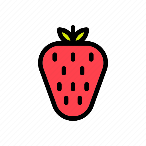 Fruit, vegetables, fruit and vegetable, food, ingredient, organic, strawberry icon - Download on Iconfinder