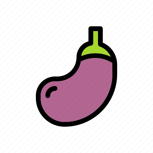 Fruit, vegetables, fruit and vegetable, food, ingredient, organic, eggplant icon - Download on Iconfinder