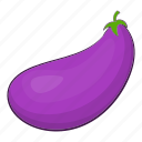 aubergine, cartoon, eggplant, food, ripe, sign, vegetable