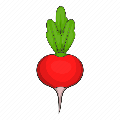 Background, cartoon, cook, radish, vegetable, vegetarian icon - Download on Iconfinder