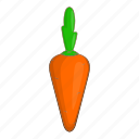 carrot, cartoon, diet, object, organic, vegetable, vegetarian