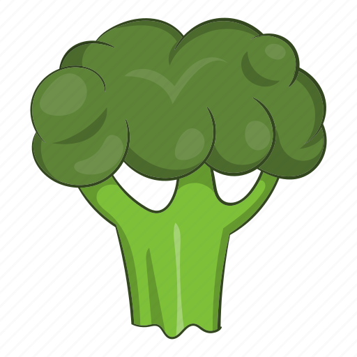 Broccoli, cabbage, cartoon, food, fresh, green, organic icon - Download on Iconfinder