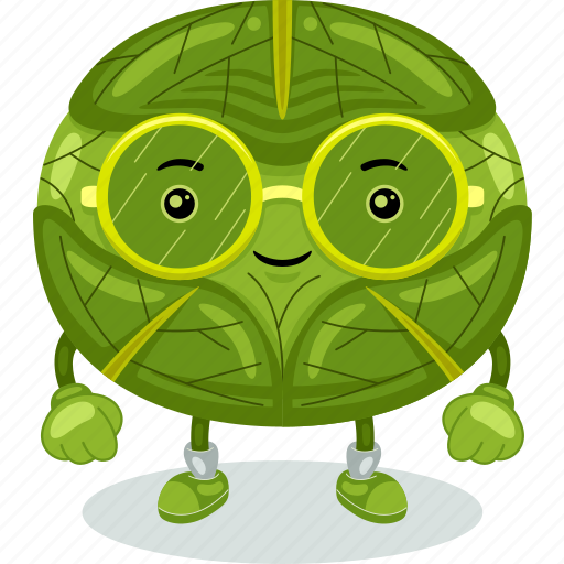 Cabbage, mascot, cartoon, character, funny, cute, vector icon - Download on Iconfinder