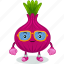 onion, mascot, cartoon, character, funny, cute, vector, food, vegetable 