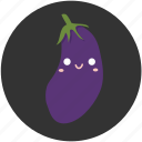 cartoon, delicious, eggplant, ingredient, vegetable, vegetarian