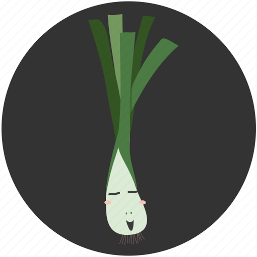 Cartoon, food, ingredient, leek, vegetable, vegetarian icon - Download on Iconfinder