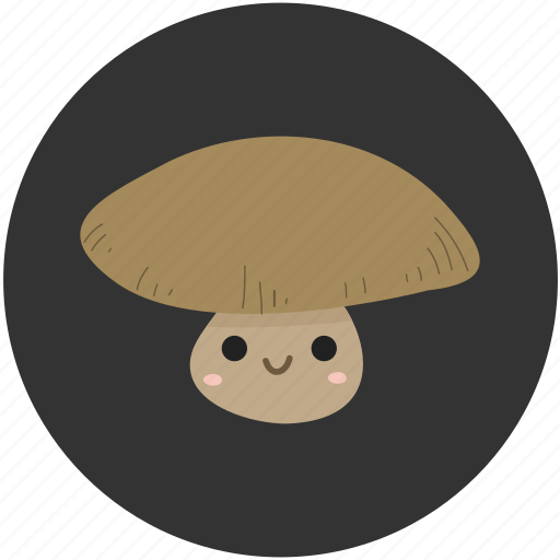 Cartoon, food, ingredient, mushroom, mushrooms, vegetable, vegetarian icon - Download on Iconfinder