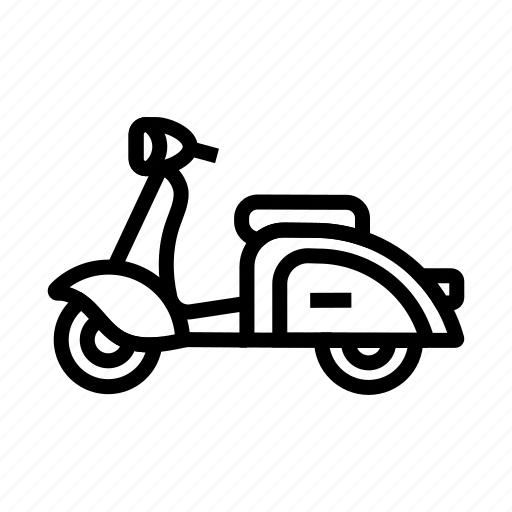 Vehicle, side, view, scooter, motorcycle, travel, automobile icon - Download on Iconfinder