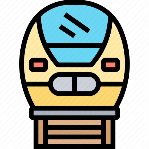 Train, bullet, speed, rail, transportation icon - Download on Iconfinder