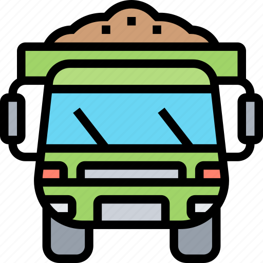 Truck, dump, construction, machinery, transport icon - Download on Iconfinder
