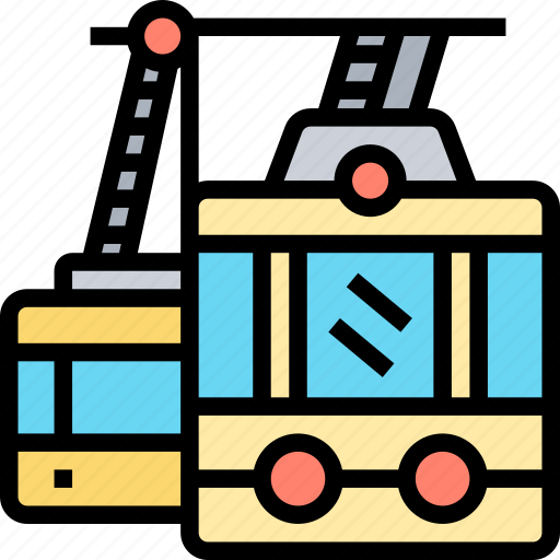 Tramway, aerial, cable, ascending, travel icon - Download on Iconfinder