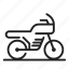 bicycle, bike, biker, motorcycle, transport, transportation, vehicle 