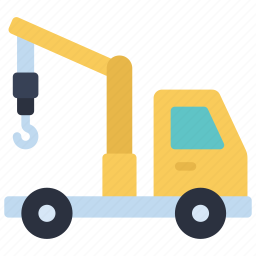 Crane, truck, transportation, vehicle, construction icon - Download on Iconfinder