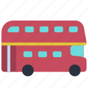 double, decker, bus, transportation, vehicle, coach 