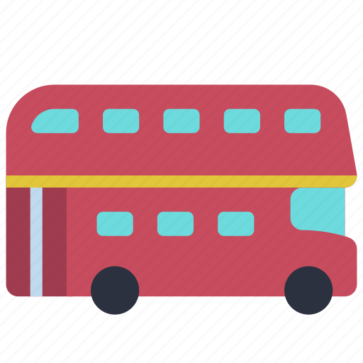 Double, decker, bus, transportation, vehicle, coach icon - Download on Iconfinder